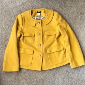J. Crew Gold  Peter Pan Collared Jacket